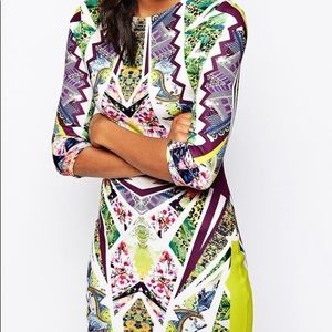 River Island Graphic Print Body-Conscious Dress